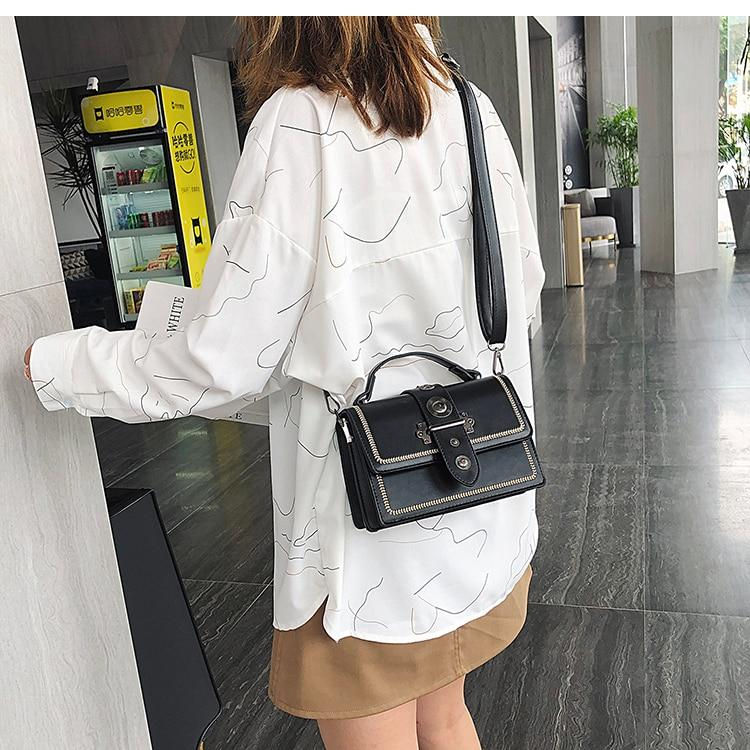 Thumbnail: Elegant Rivet Shoulder Messenger Bag