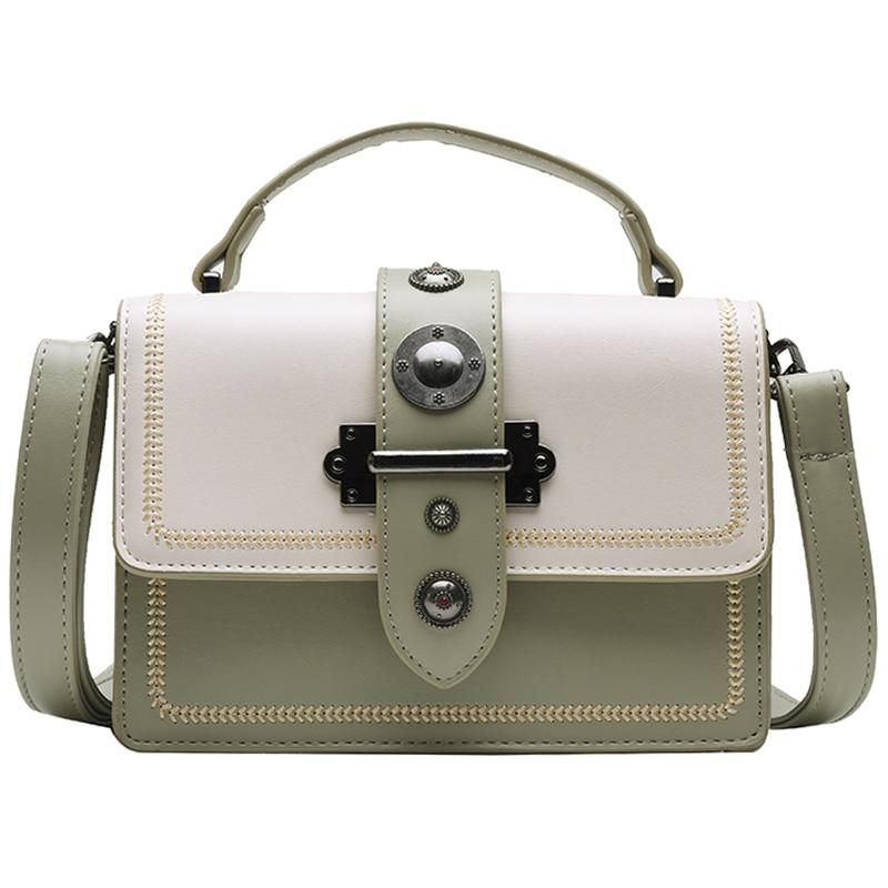 Thumbnail: Elegant Rivet Shoulder Messenger Bag