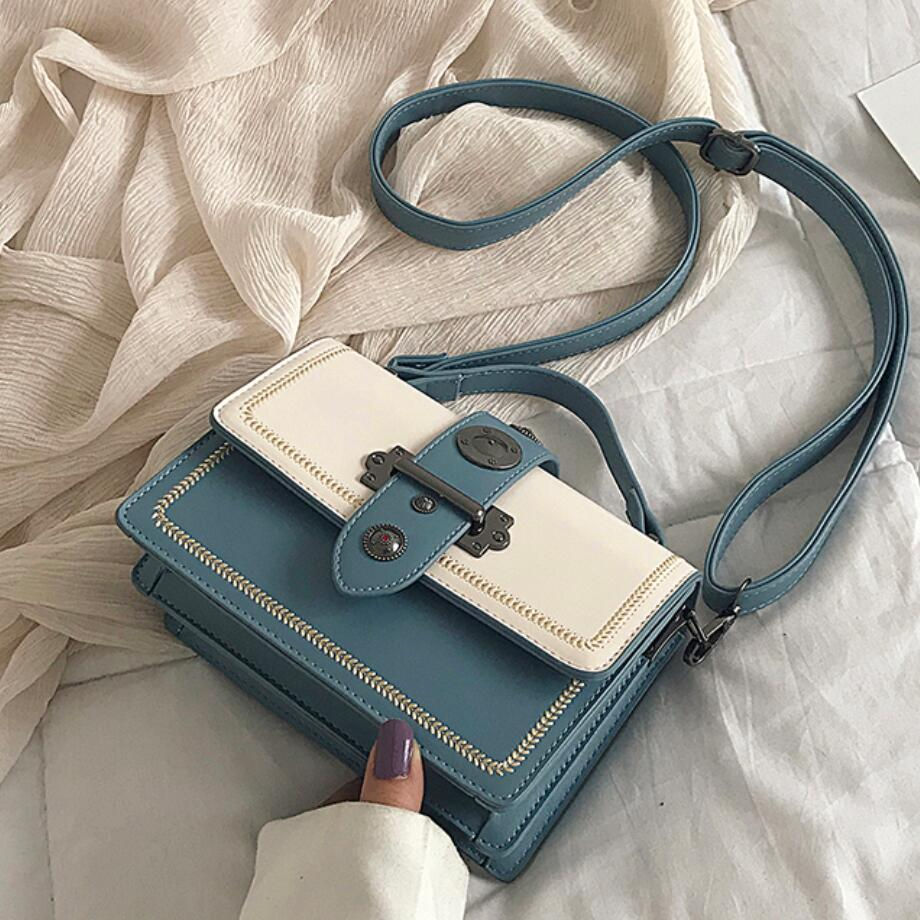 Thumbnail: Elegant Rivet Shoulder Messenger Bag