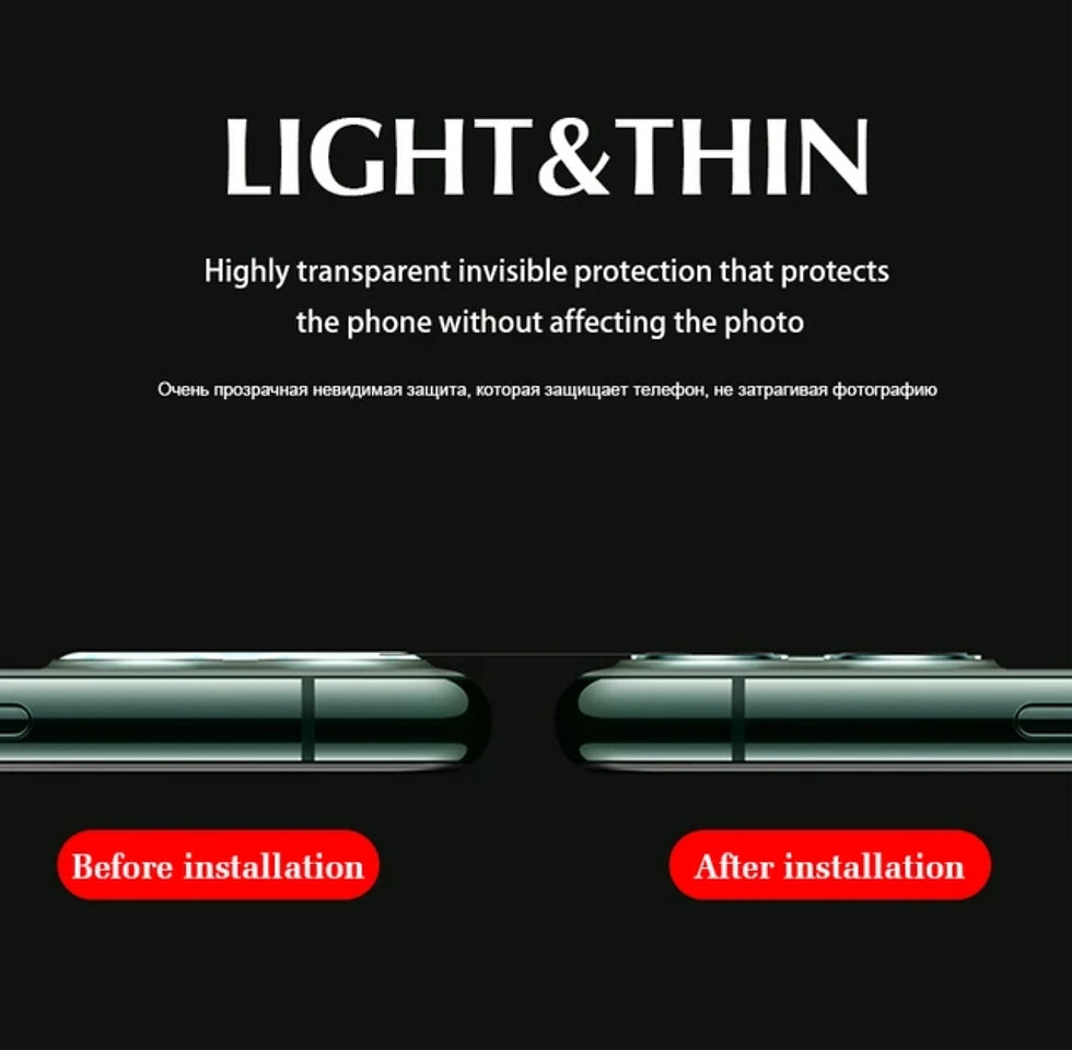 Thumbnail: Benks 2 Pcs Camera Lens Glass