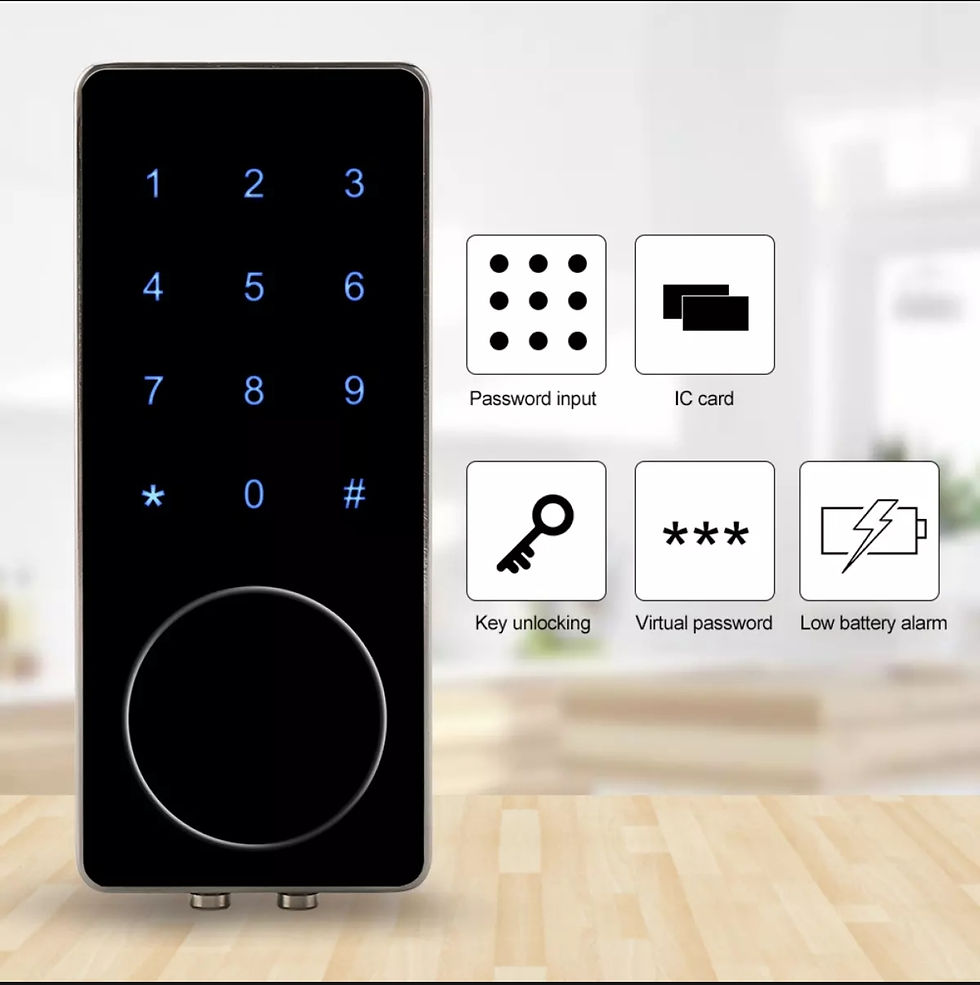Thumbnail: Digit Code Combination Convenient Password Security Coded Lock with Keys + IC Ca