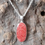 Thumbnail: Red coral gemstone pendant