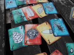 Jeu de cartes illustré