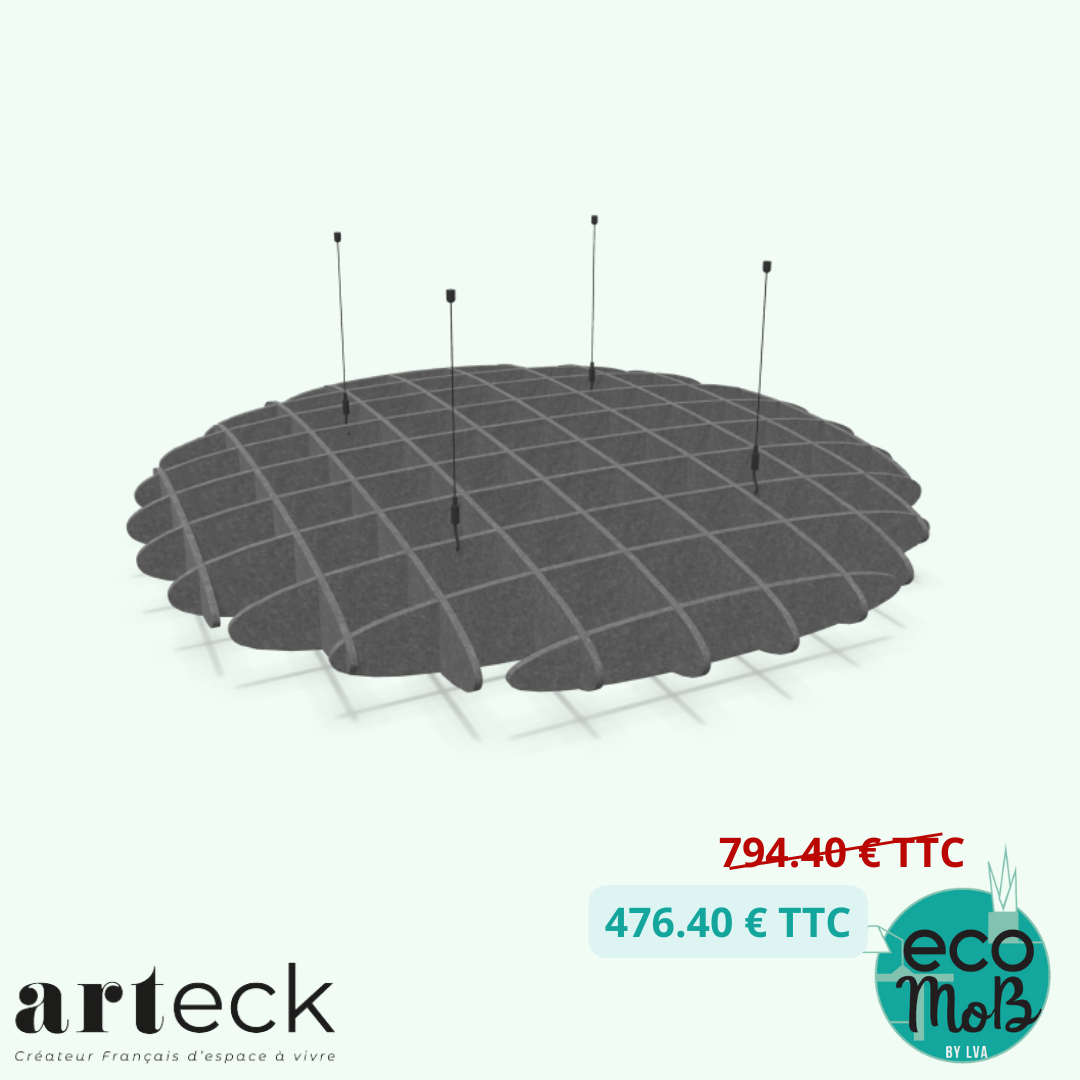 Suspension gaufrette acoustique 120cm