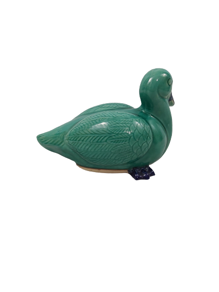 Miniature : Craquelé en céramique canard.