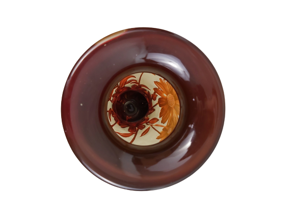 Thumbnail: Amber Gallé type vase.