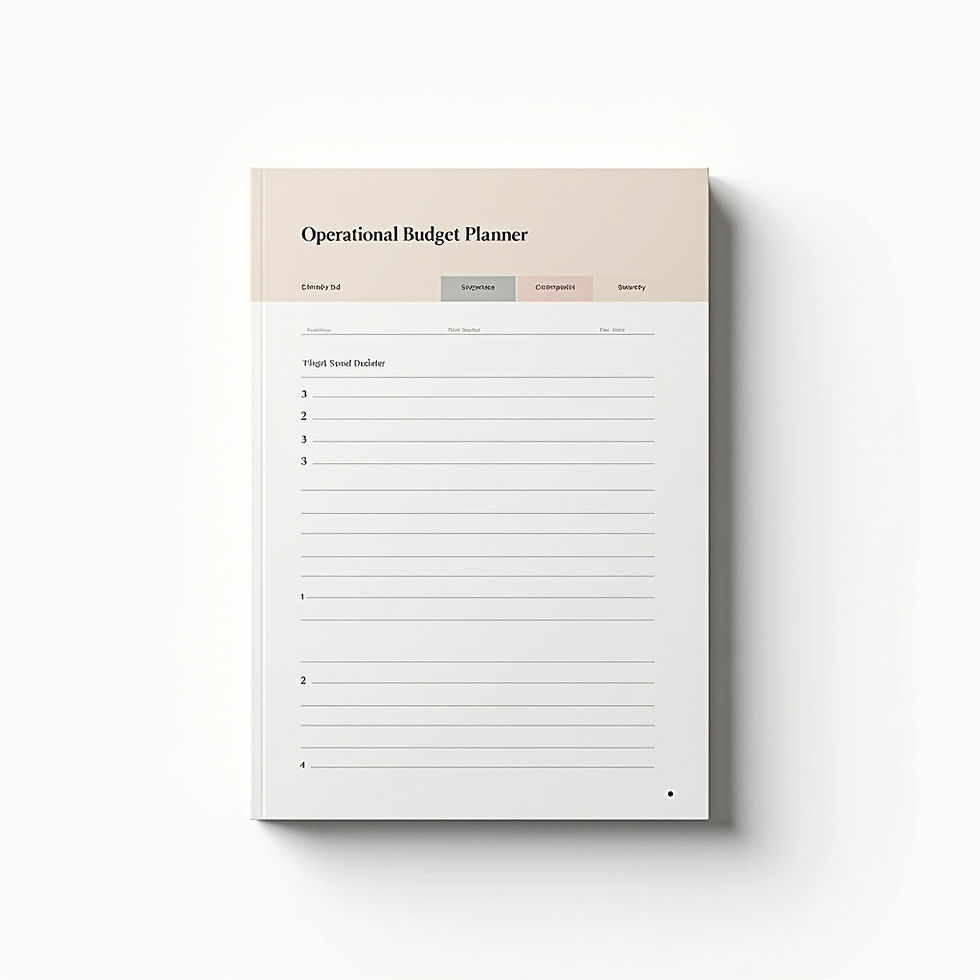 Operational Budget Planner