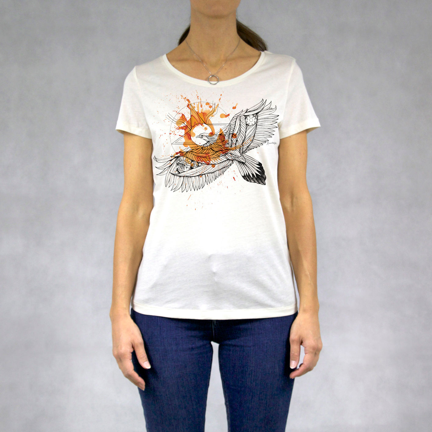 T-shirt donna stampa Aquila