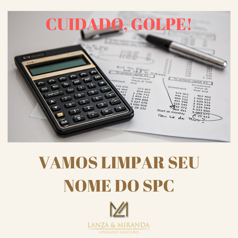 Golpe. SPC. Limpar nome