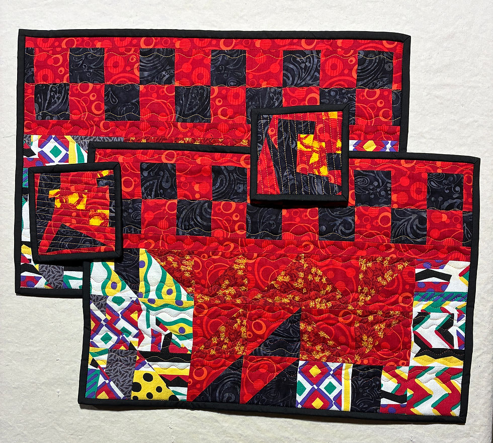 placemats and mug rugs