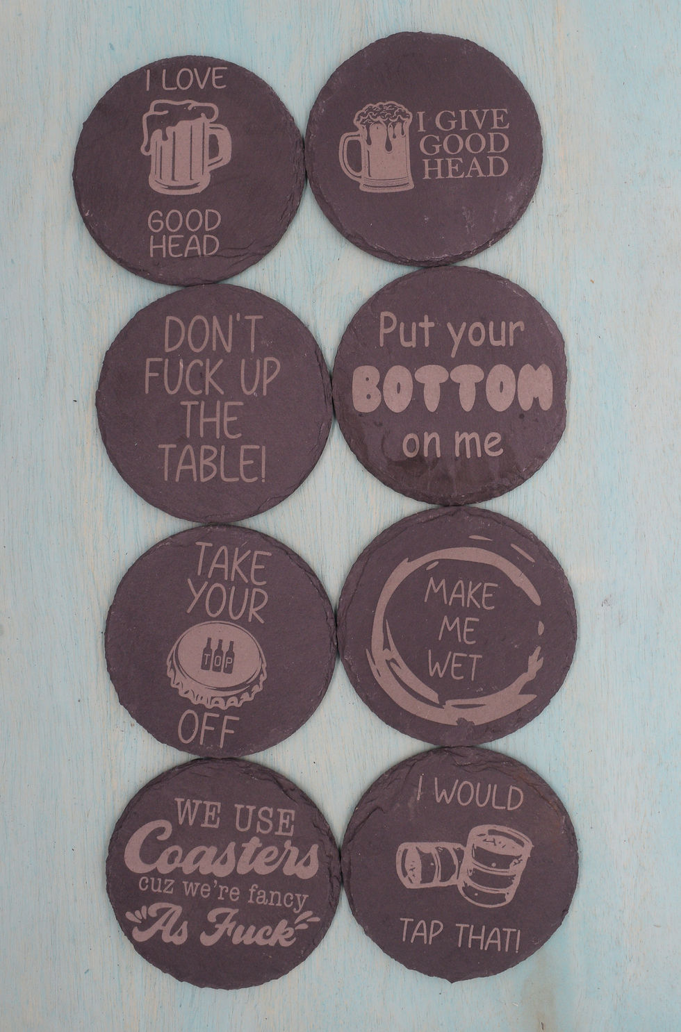 Engraved Slate Coasters