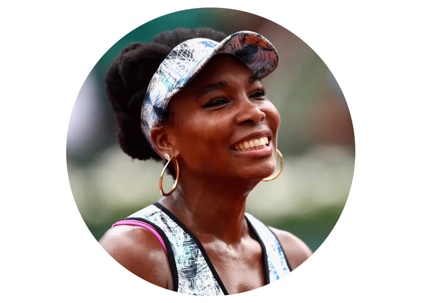 Venus Williams lächelt