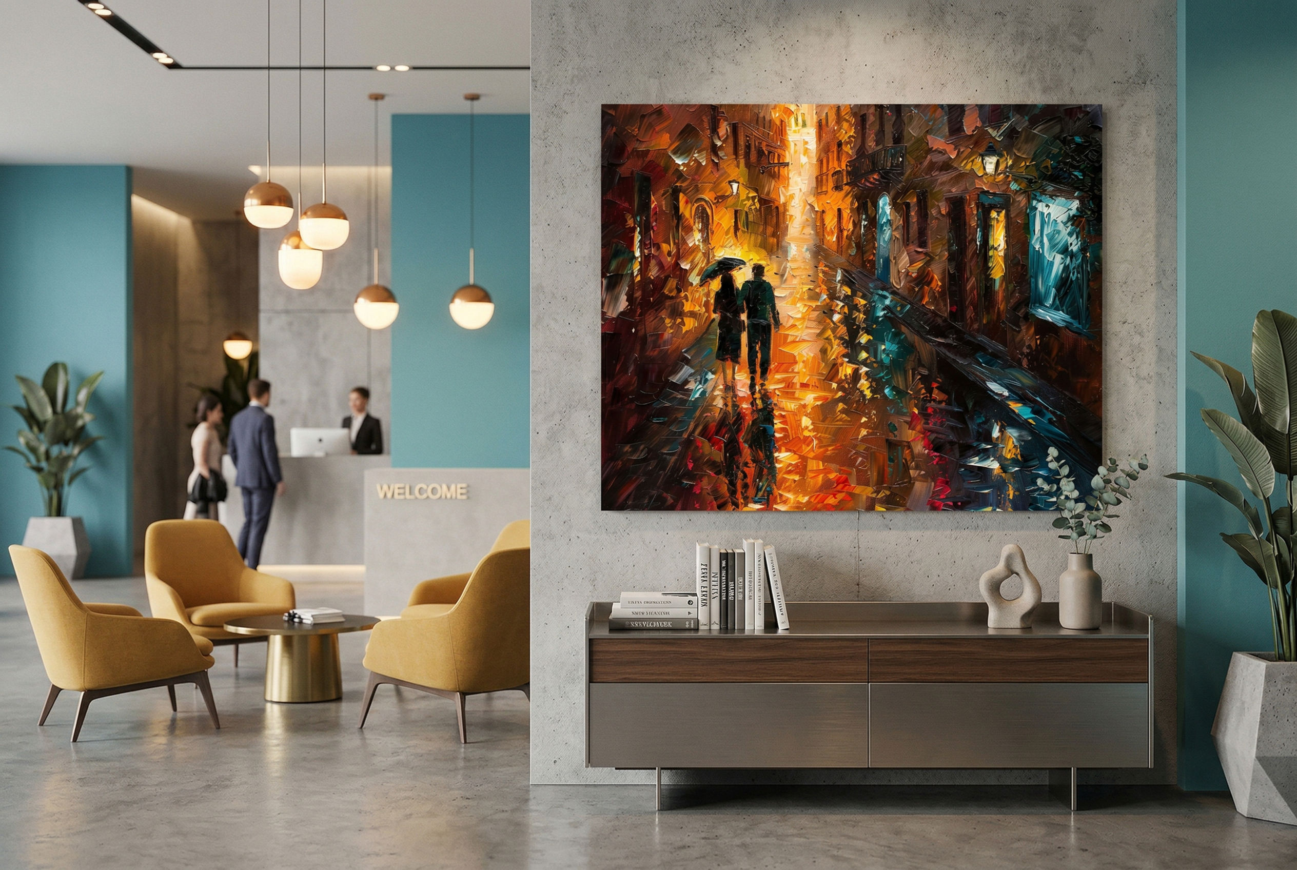 Amber Evening Stroll