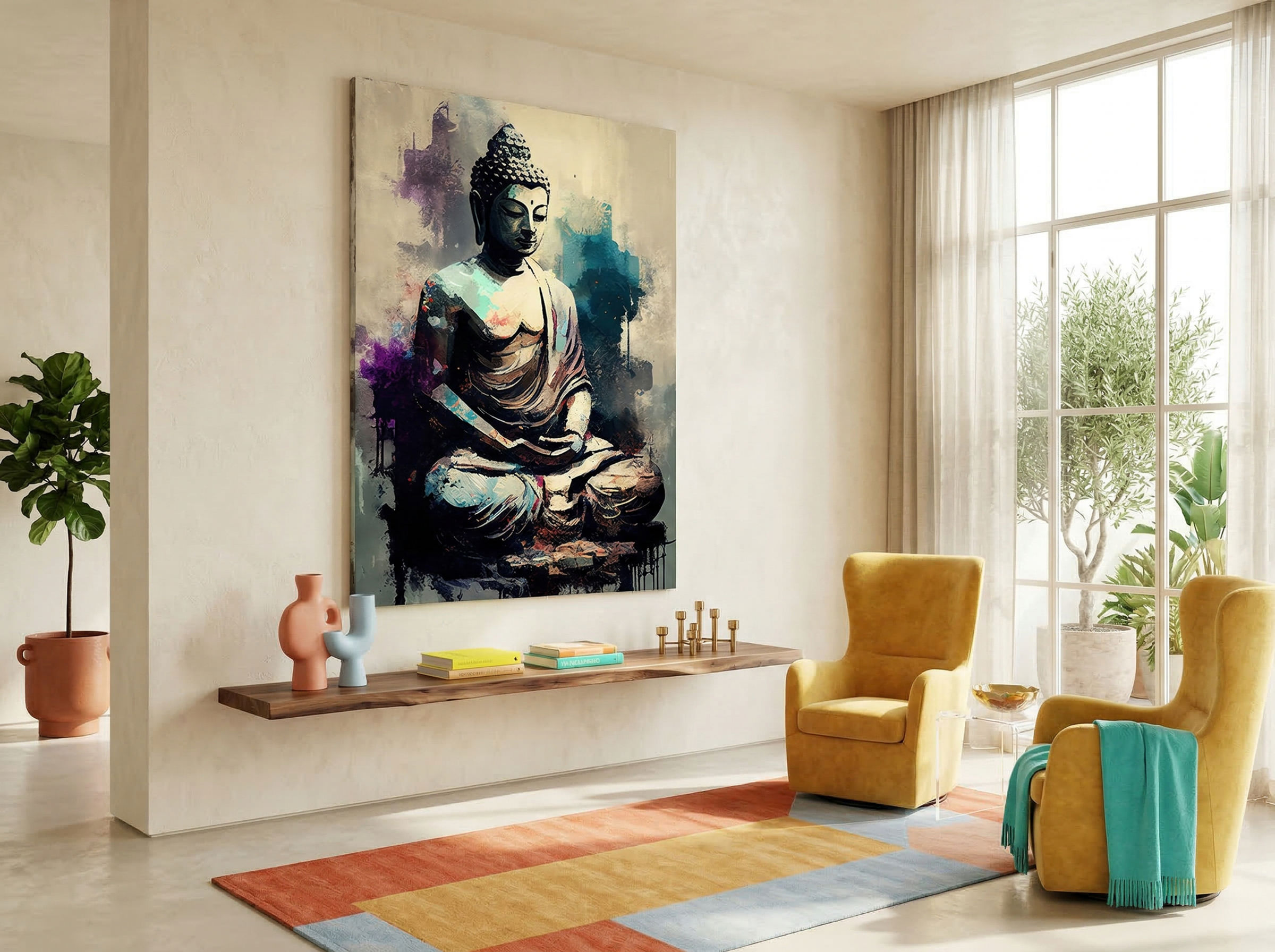 Meditative Teal Enlightenment