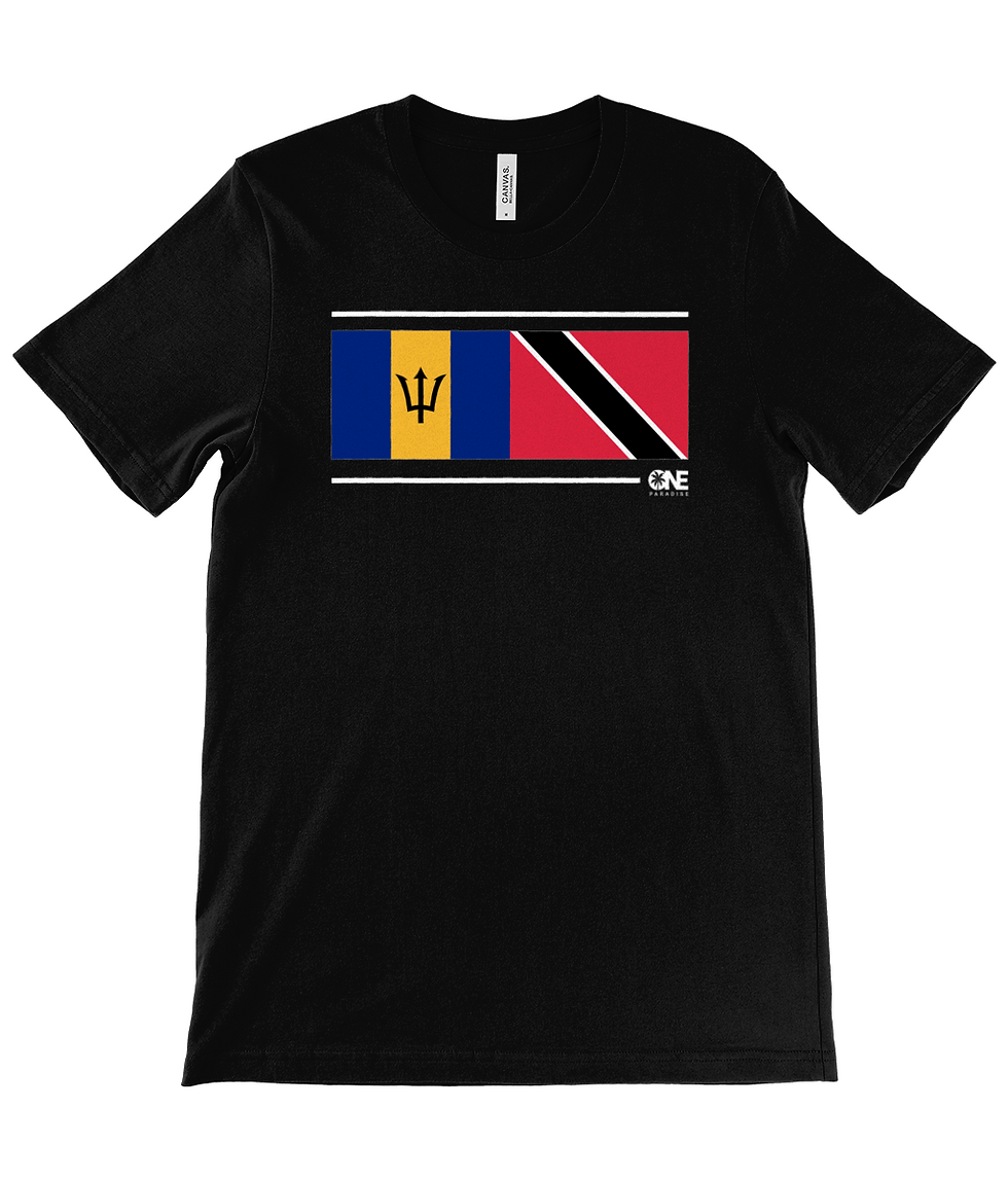 Thumbnail: Personalised Dual Flag T-Shirt | Mixed Heritage