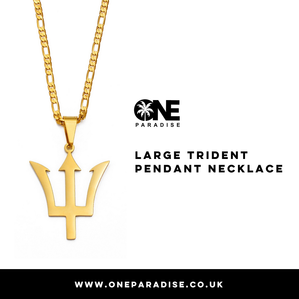Thumbnail: Large Trident Pendant Necklace