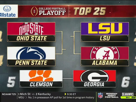 Ohio State Tops the First College Football Playoff Ranking