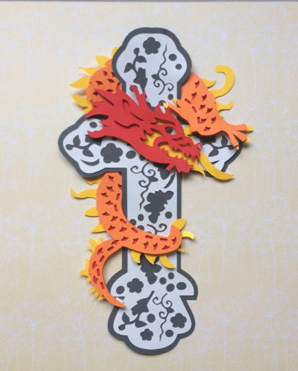 Chinese Cross & Dragon