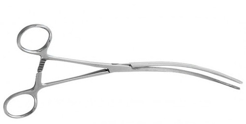 Pinça Kocher Intestinal Curva 25cm | Muzymed