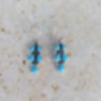 Boucle d'oreille - Feuilles Turquoise - Coccinelle TROYES