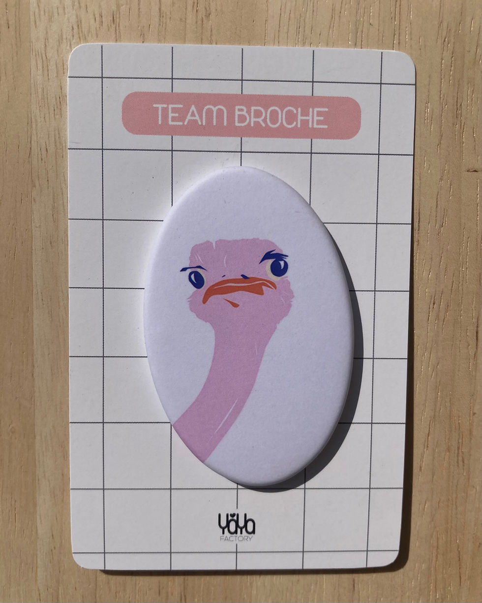 Broches - Yaya Factory - Coccinelle Troyes - Autruche