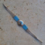 Bracelet tube argent 925 & ethnique - turquoise - Coccinelle Troyes
