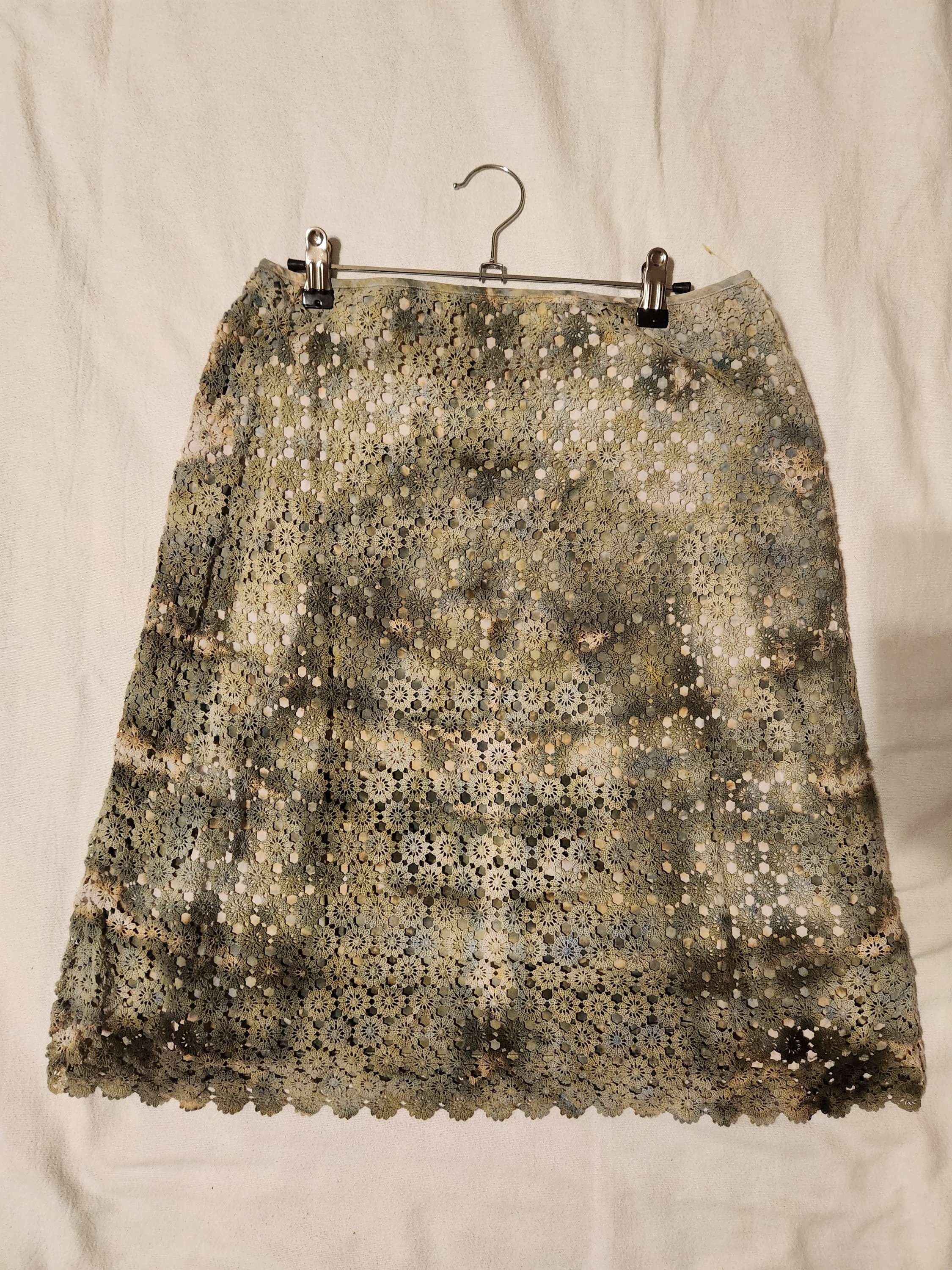 Olive Tie Dye Skirt Size 10