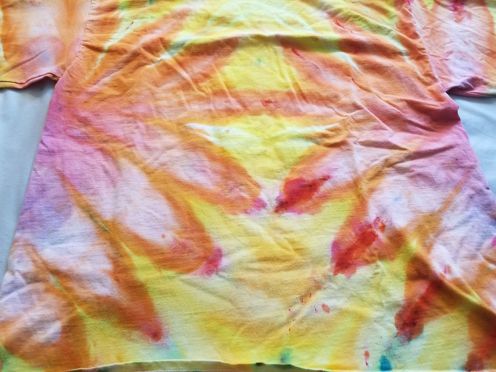 Thumbnail: XL Long Sleeved "Tumblina" Orange Flower