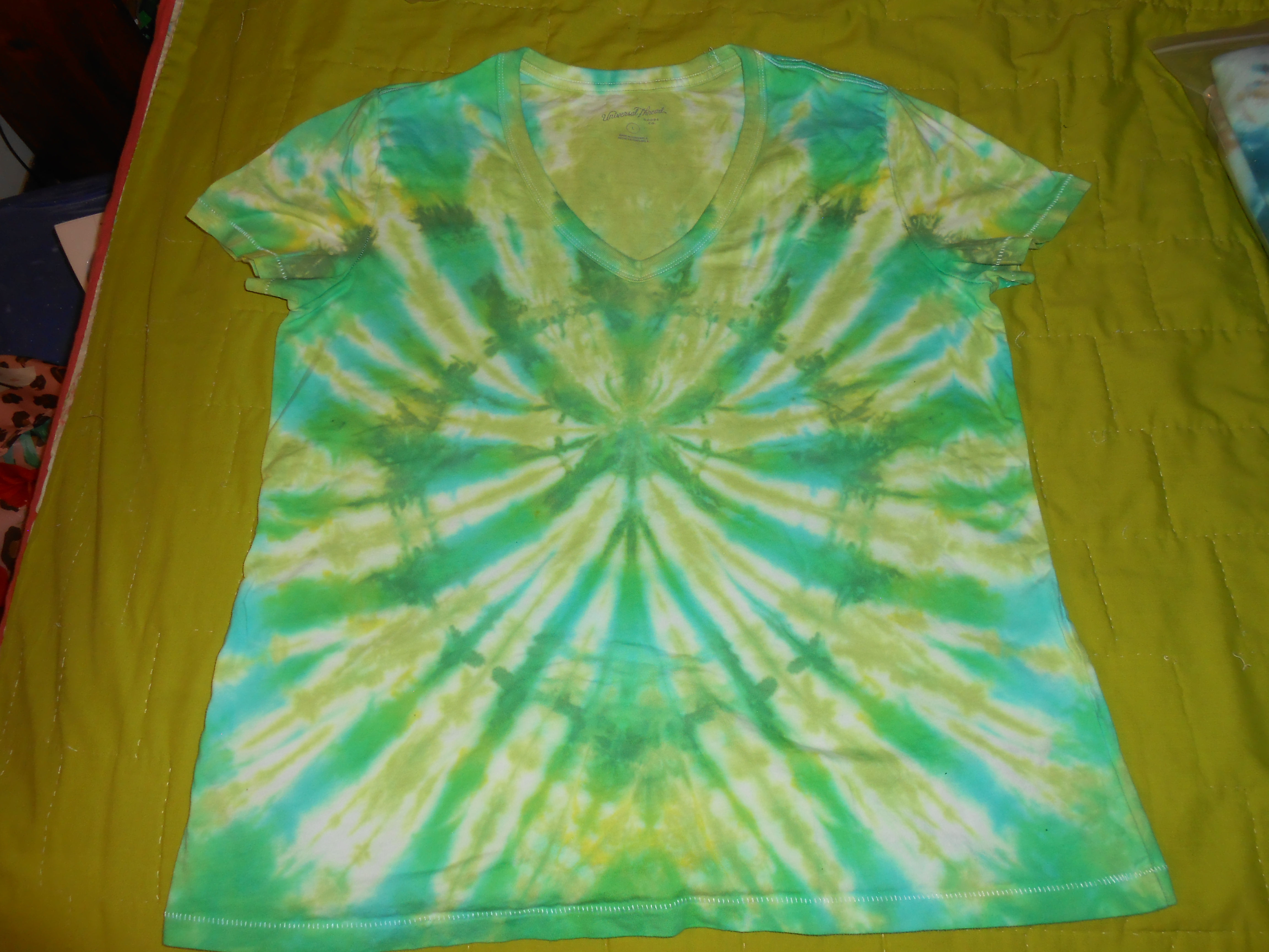 3D Blue/Green Women's Shirt Large