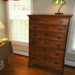 Antique Tall Cherry Chest