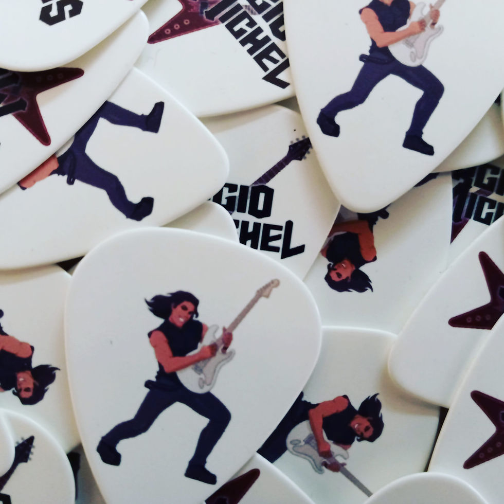 Sergio Michel signed guitar pick!