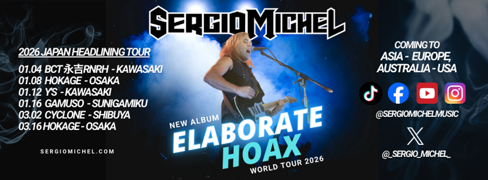 Sergio Michel Elaborate Hoax World Headlining Tour 2026 Japan