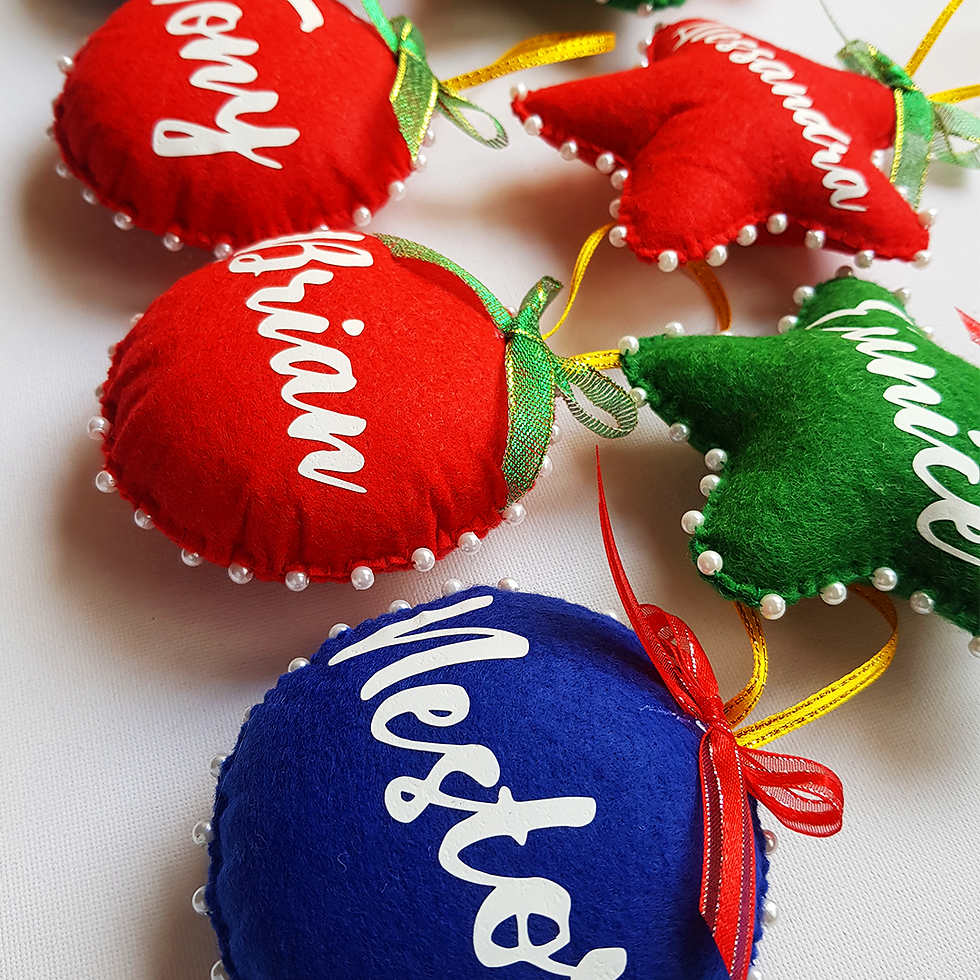 Miniatura: Bolitas/estrellitas navideñas personalizadas