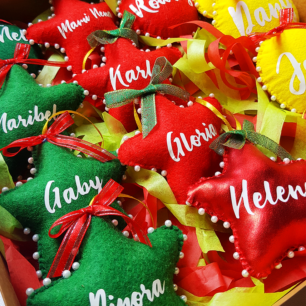 Miniatura: Bolitas/estrellitas navideñas personalizadas