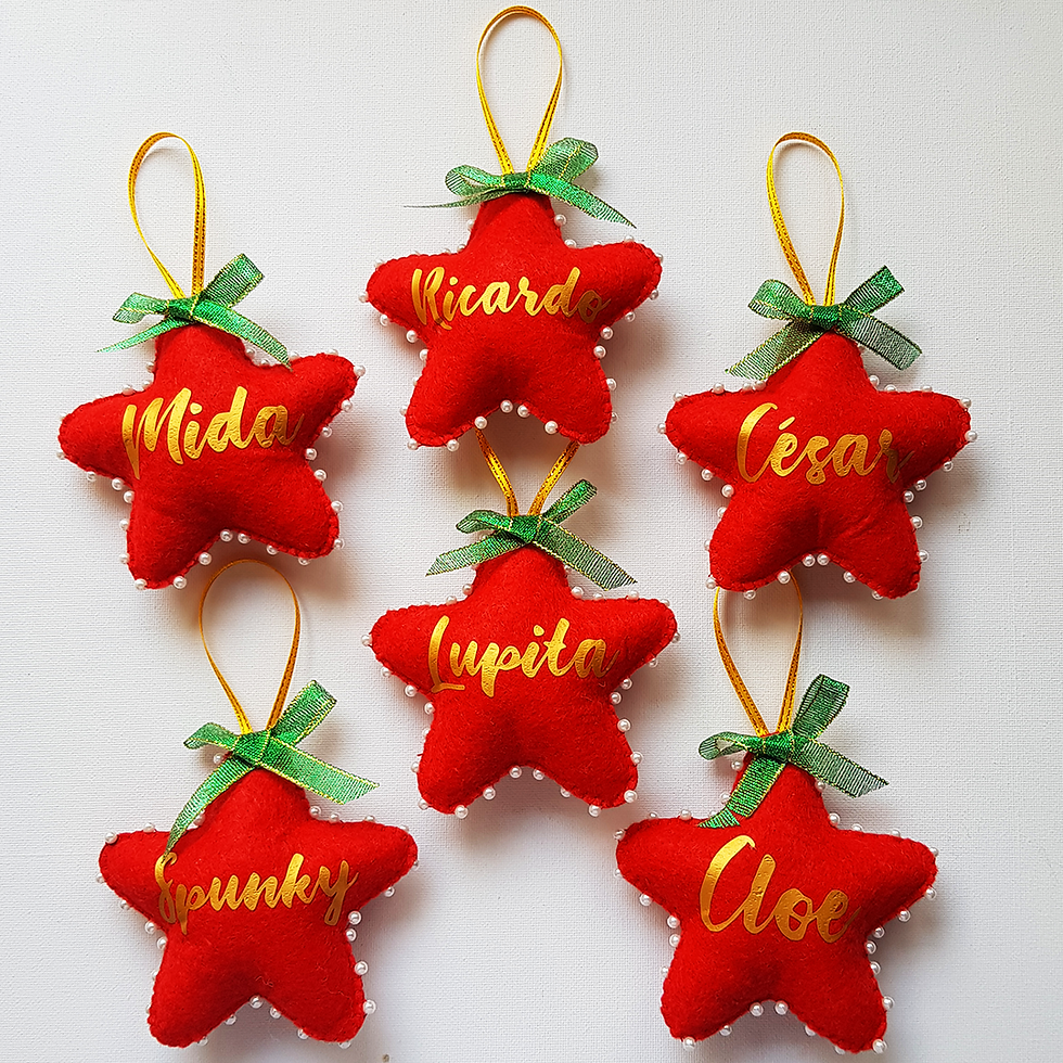 Miniatura: Bolitas/estrellitas navideñas personalizadas