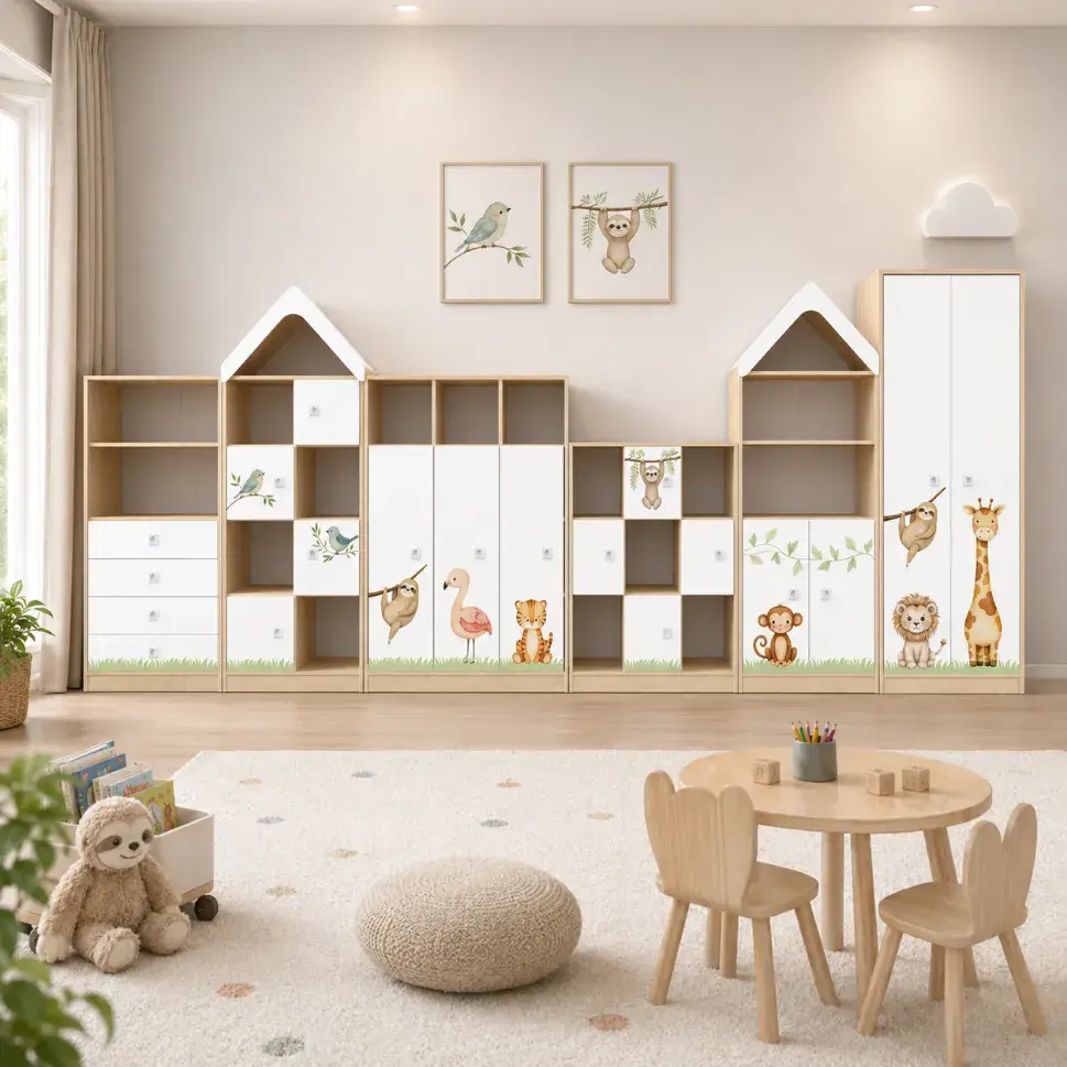Miniaturbild: BLOX-Base Möbel Set für Kindergarten mit viel Stauraum und kindgerechter Einrichtung