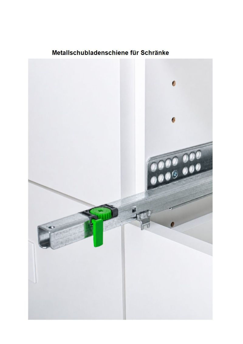 Miniaturbild: Flexible Lochreihe zur individuellen Höhenverstellung der Einlegeböden im Kita Hausregal Blox 4SB