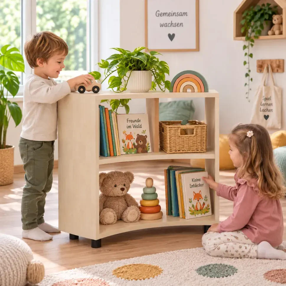 Materialschrank SMART 1/8 Kreis für Kita und Kindergarten