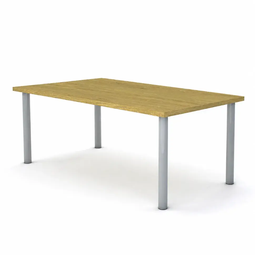 Miniaturbild: SMART Gruppentisch Rechteck mit 25 mm Tischplatte und stabilem Metallrahmen
