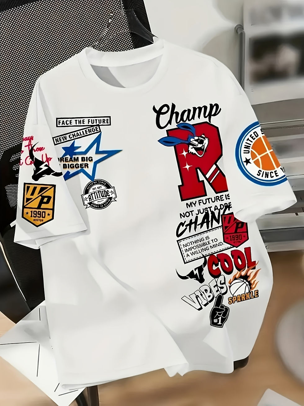 Thumbnail: T-shirt homme tendance à imprimé graphique