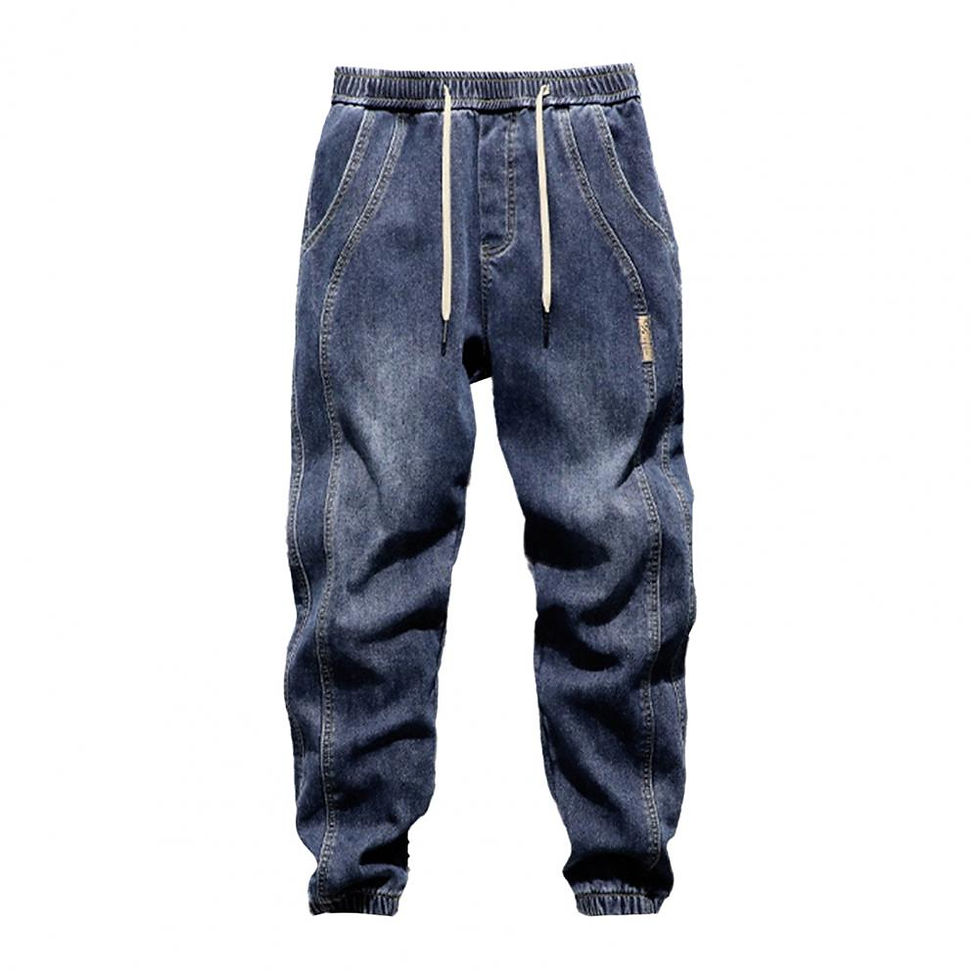 Miniatura: Pantalon avec liens aux jambes, poches et taille élastique.