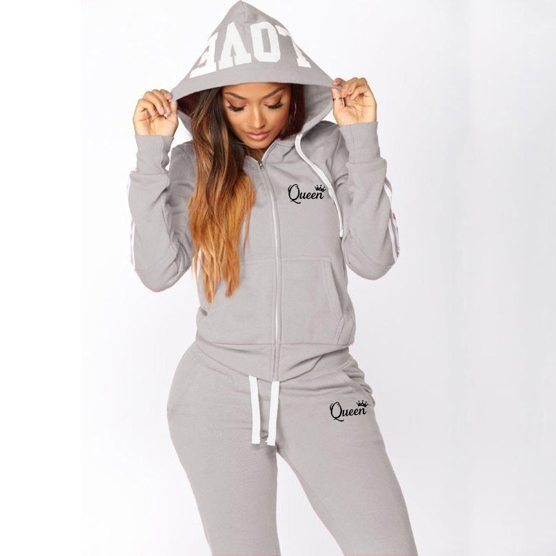Thumbnail: Ensemble jogging femme – hoodie et pantalon