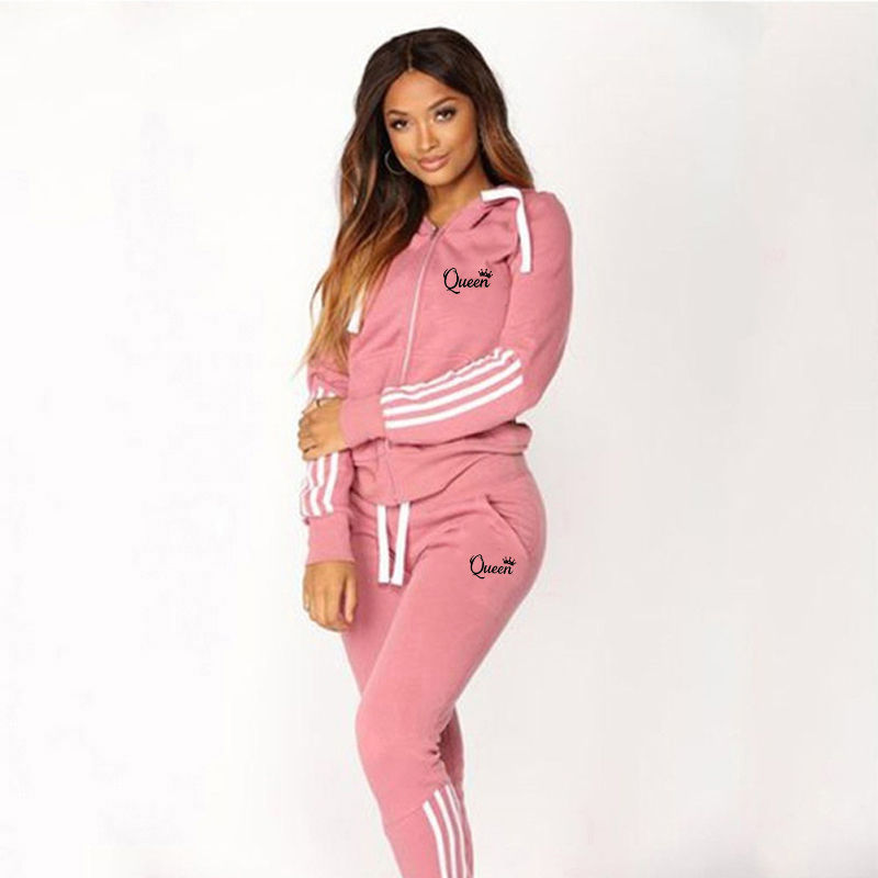 Thumbnail: Ensemble jogging femme – hoodie et pantalon