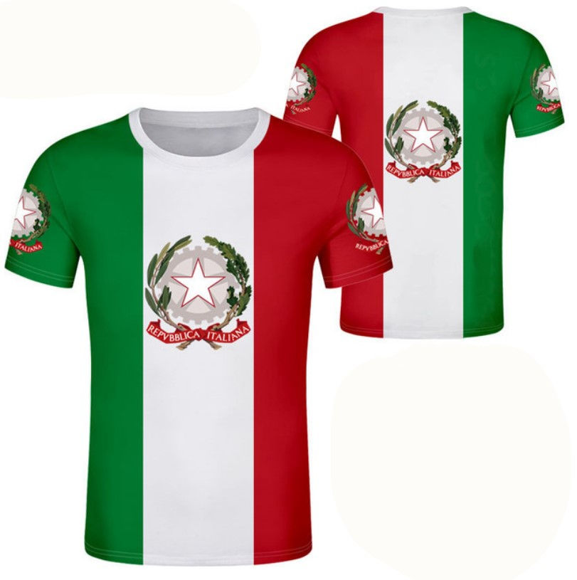 Thumbnail: T-shirt Italie – Drapeau Italien Impression 3D – Streetwear