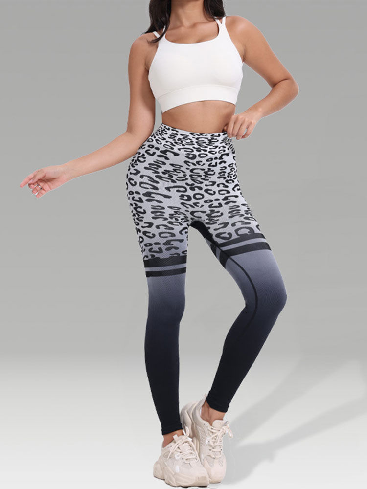 Thumbnail: Pantalon de Yoga imprimé léopard