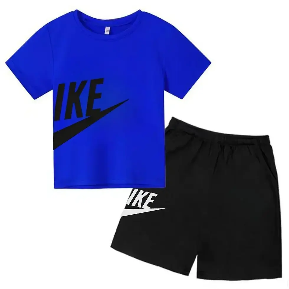 Miniatura: Ensemble pour enfants et adolescents – t-shirt d’été et short