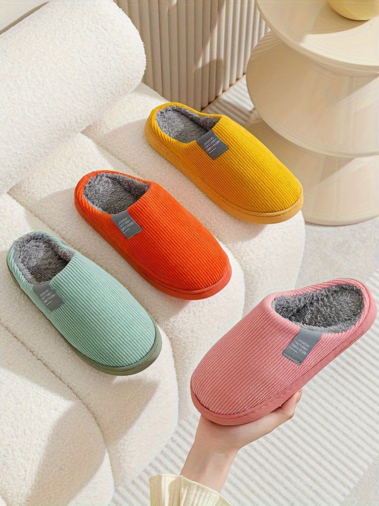 Miniatura: Chaussons Chauds Couple – Femme & Homme – Antidérapants