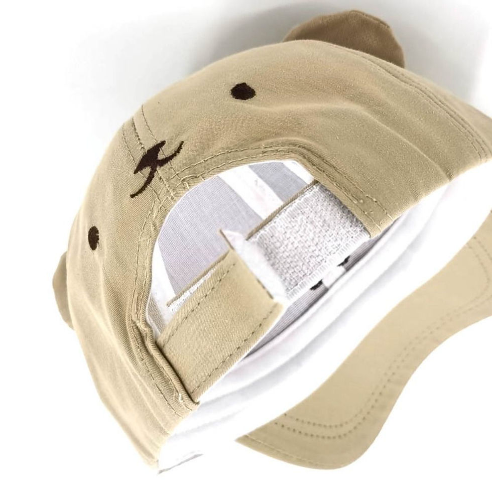 Miniatura: Casquette pour bébé motif ours cartoon, réglable,
