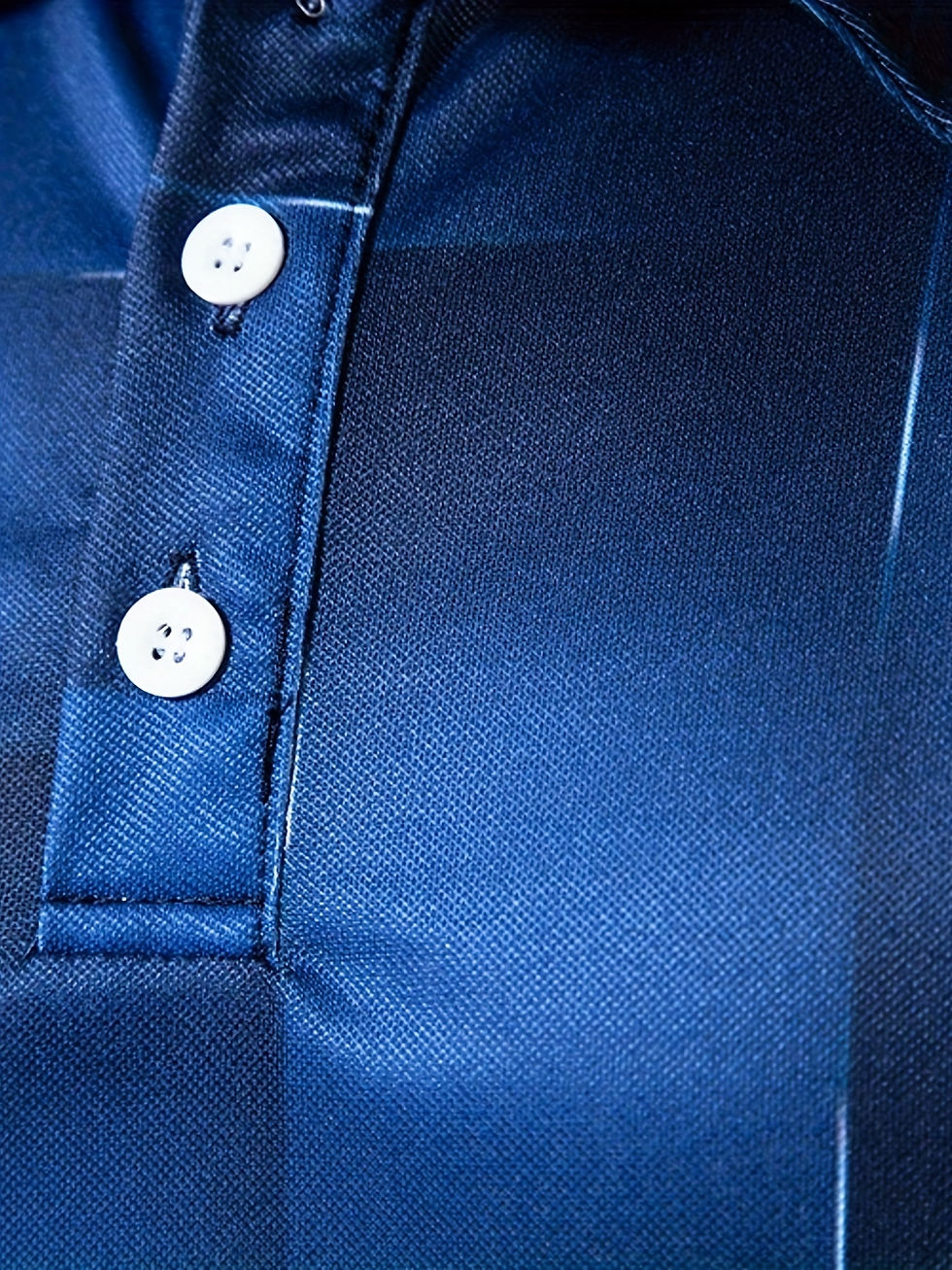 Miniatura: Chandail homme tendance à manches courtes boutonnée