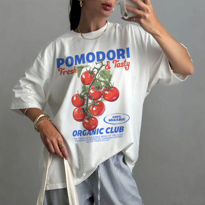 Miniature : T-shirt graphique imprimé « Tomate Italienne